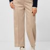 Dames Street One | Street One Velours Broek Buff Sand 375932 14486