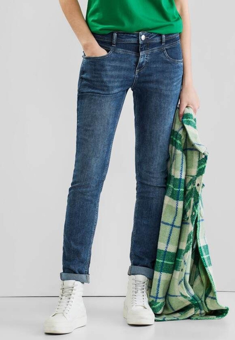 Dames Street One | Street One Denim Jane Deep Indigo 376060 14821