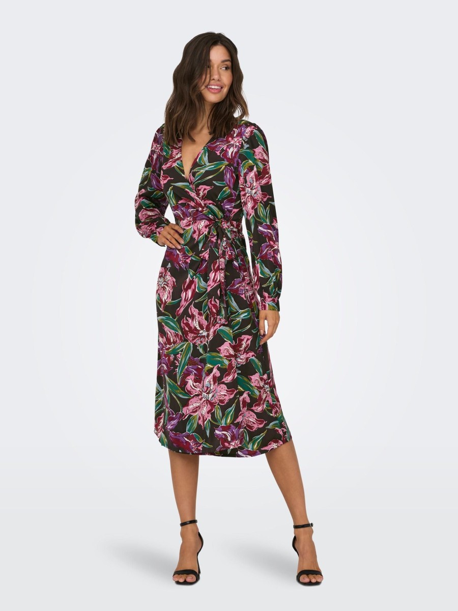 Dames Jacqueline de Yong | Jdy Wikkel Print Jurk Peat Multicolor 15306182