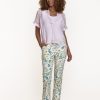 Dames Tramontana | Tramontana Print Broek Whites Q01-08-101