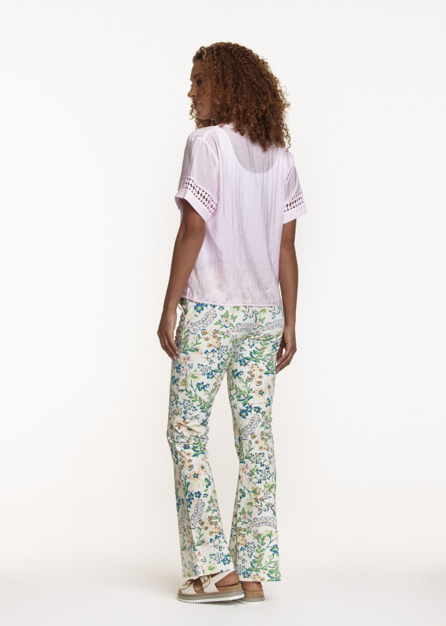 Dames Tramontana | Tramontana Print Broek Whites Q01-08-101