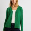 Dames Cecil | Cecil Rib Brei Vest Bright Green 253720 15279
