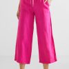 Dames Street One | Street One Linnen Broek Oasis Pink 376152 14507
