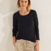 Dames Cecil | Cecil Basis Shirt Lange Mouw Black 319820 10001