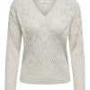 Dames Jacqueline de Yong | Jdy V-Hals Trui Whitecap Gray 15300304