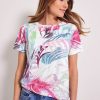 Dames Cecil | Cecil All Over Print Shirt Vanilla 320032 33881