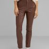 Dames Street One | Street One Vegan Leather Broek Brown 377038 15435