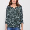 Dames Cecil | Cecil Print Blouse Easy Khaki 343843 24684