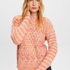 Dames Esprit | Esprit Ajour Brei Trui Bright Orange 093Ee1I317 88