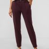Dames Street One | Street One Chino Broek Purple Brown 376790 15177
