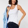 Dames Cecil | Cecil Basis Top White 317513 10000