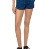 Dames S.Oliver | Qs Dunne Jeans Short Blue 2131116 55Y2