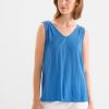 Dames Street One | Street One Blouse Top Blue Bay 320003 14915