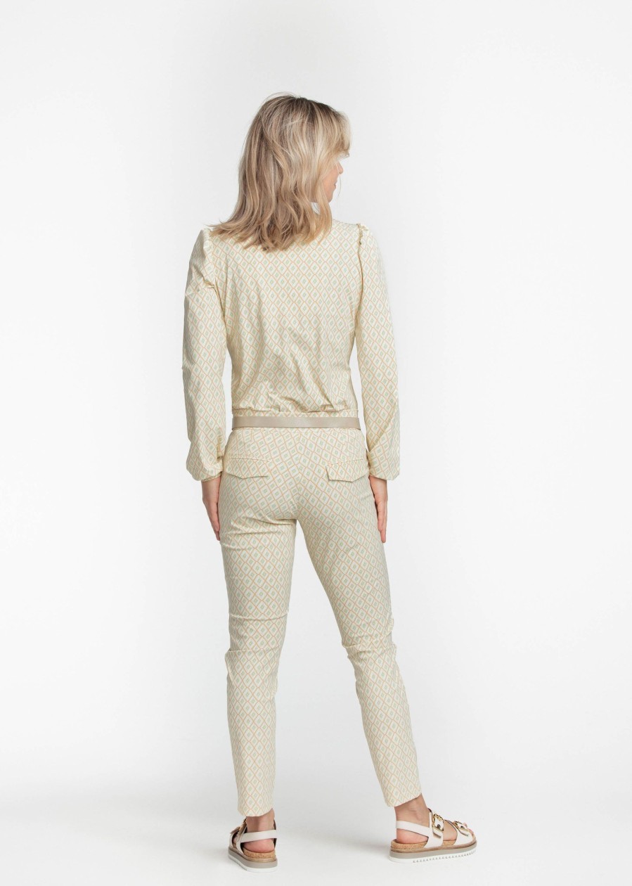 Dames Tramontana | Tramontana Print Broek Neutrals Q13-07-101 9991