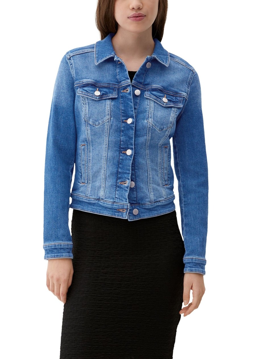 Dames S.Oliver | Qs Denim Jack Blue 2132801