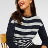 Dames Street One | Street One Street Trui Vintage Blue 316893 33325