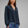 Dames Street One | Street One Chiffon Blouse Atlantic Blue 344335 154