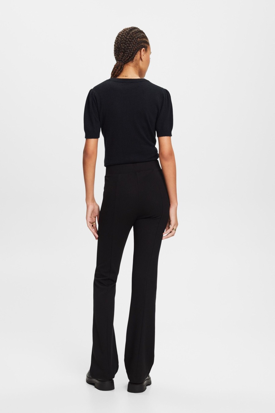 Dames Esprit | Esprit Bootcut Sweatpant Black 103Ee1B303 001