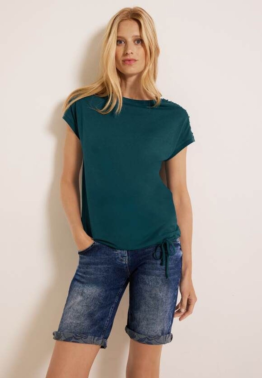 Dames Cecil | Ceccil Shirt Deep Lake Green 319602 14926