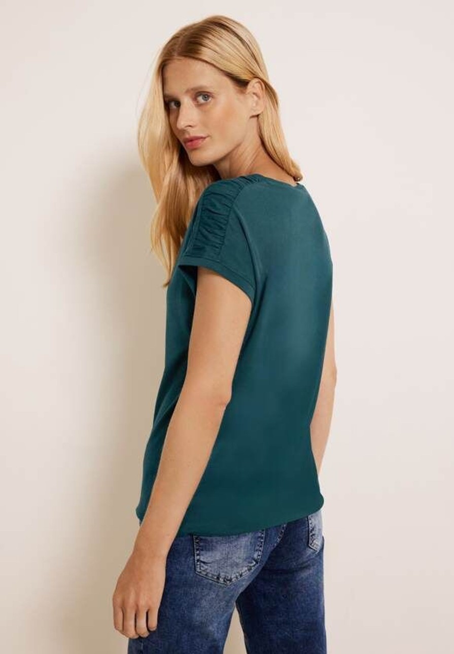 Dames Cecil | Ceccil Shirt Deep Lake Green 319602 14926