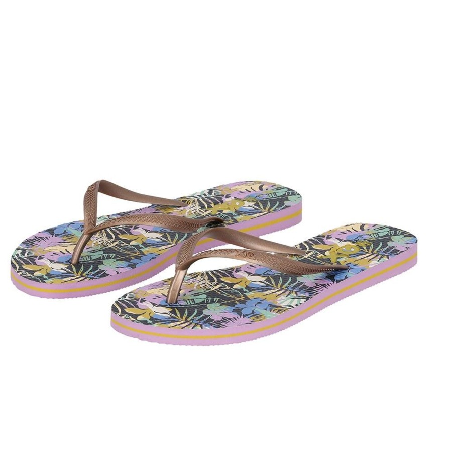 Dames Sarlini | Sarlini Tropical Print Flipflops Multi 00012499302