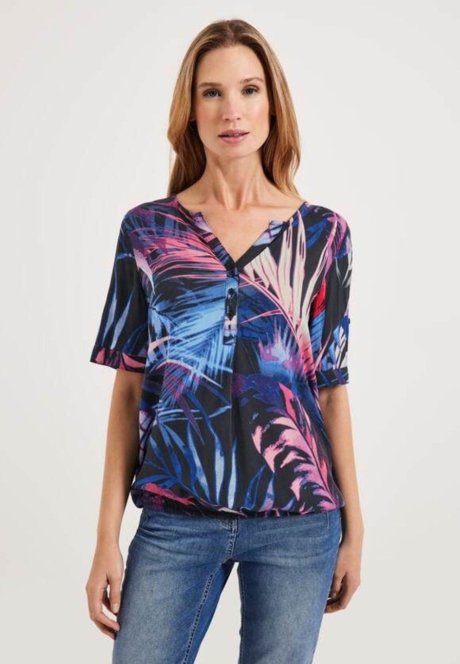 Dames Cecil | Cecil Print Blouse Carbon Grey 343970 32538