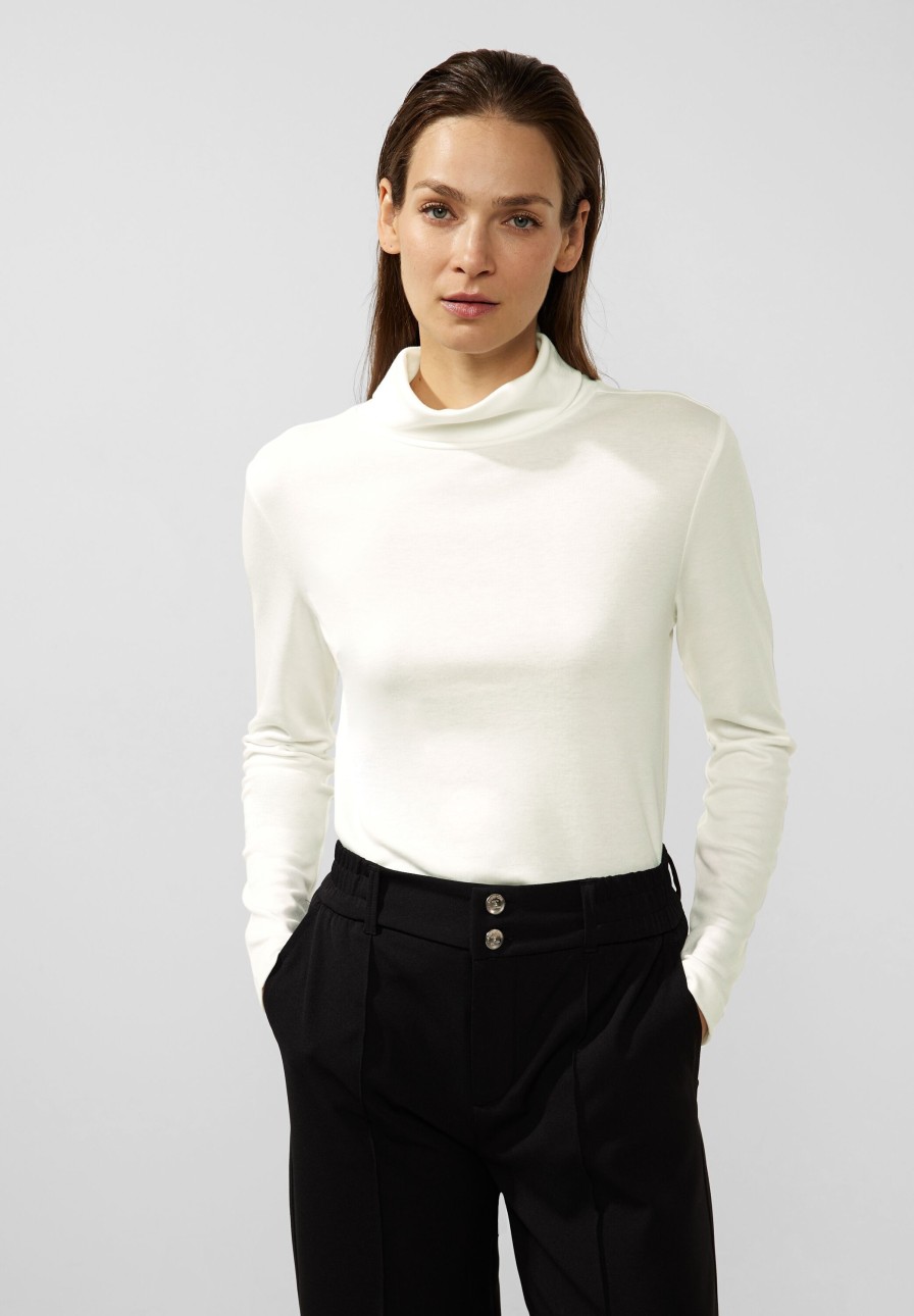 Dames Street One | Street One Shirt Col Off White 320439 10108