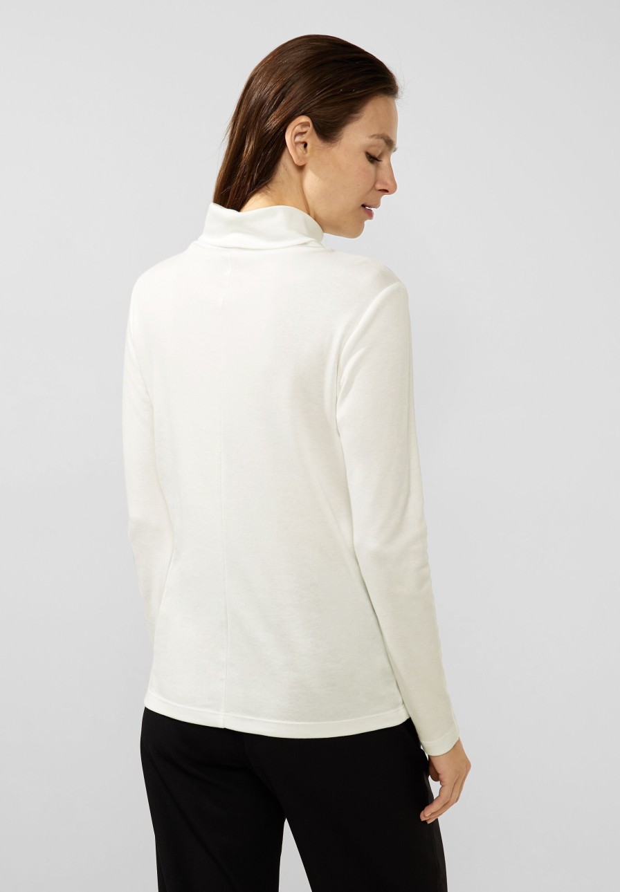 Dames Street One | Street One Shirt Col Off White 320439 10108