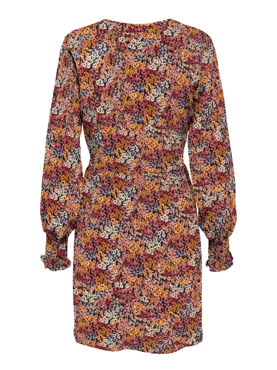 Dames Jacqueline de Yong | Jdy Print Jurk Zwart Multi Flower 15267378