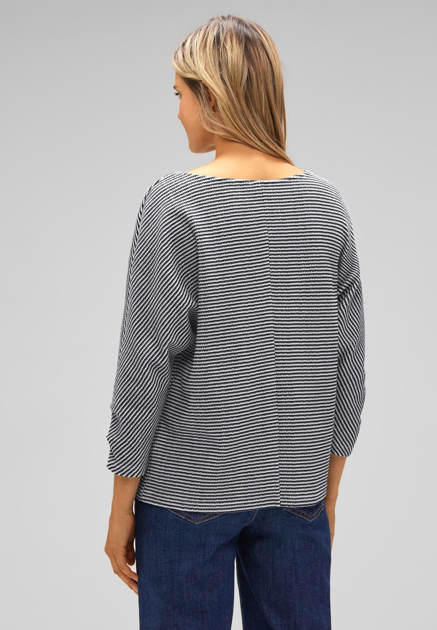 Dames Street One | Street One Sweatshirt Deep Blue 320425 21238