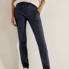 Dames Cecil | Cecil Coated Toronto Broek Night Blue 376831 14077