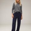 Dames Street One | Street One Print Shirt Deep Blue 320491 21238