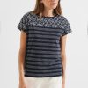 Dames Cecil | Cecil Print Shirt Night Sky Blue 320242 24077