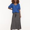 Dames Tramontana | Tramontana Maxi Rok Print Blacks D02-08-202