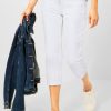 Dames Cecil | Cecil Witte Capri Denim Broek 375351 10438