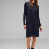 Dames Street One | Street One Sweatdress Deep Blue 143753 11238