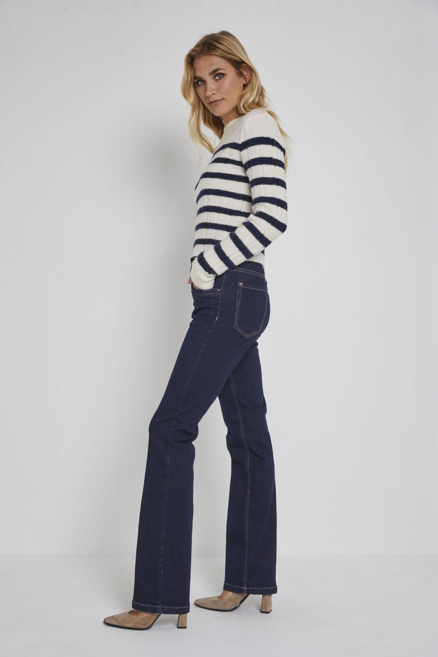 Dames Para Mi | Para Mi Denim Vayen Flare Pure Indigo 232.212263