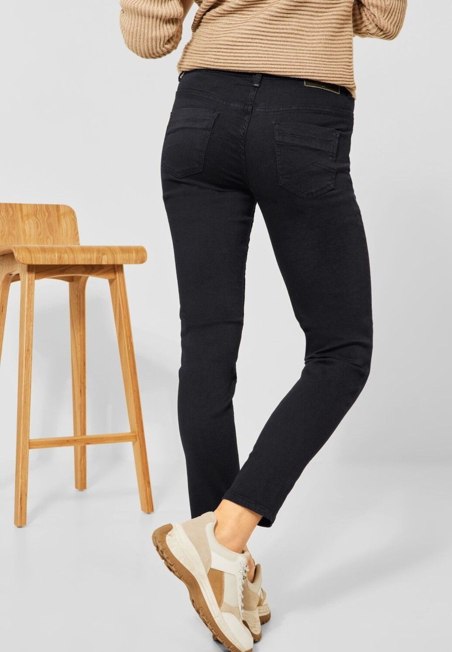 Dames Cecil | Cecil Black Denim Scarlett 374518 10001