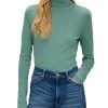 Dames S.Oliver | Qs By S. Oliver Shirt Col Blue Green 2133440 6575