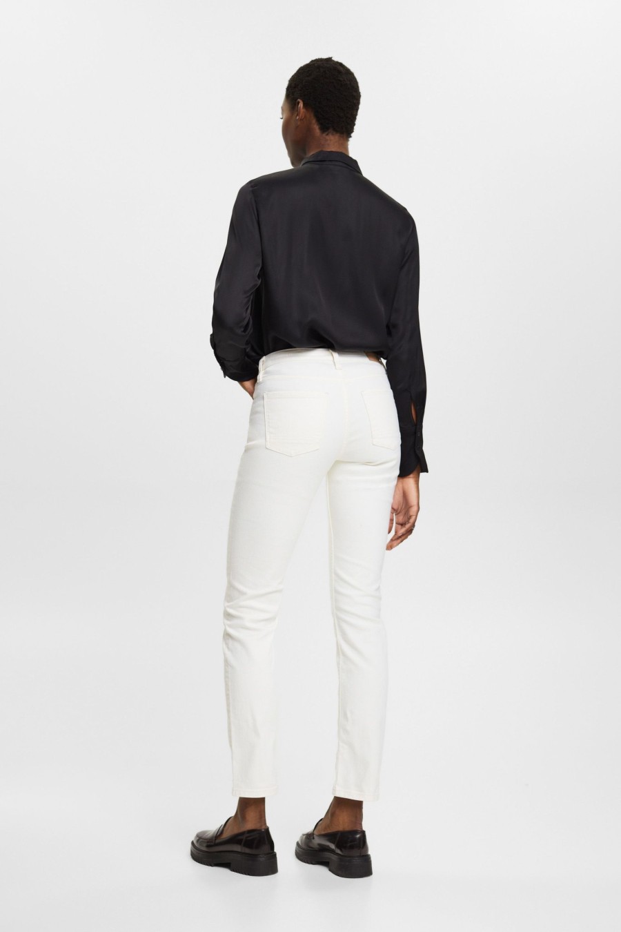 Dames Esprit | Esprit Straight Denim Off White 993Ee1B303 110