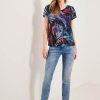 Dames Cecil | Cecil Print Shirt Carbon Grey 320029 32538