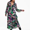 Dames Tramontana | Tramontana Print Jurk Multi Colour C02-10-501