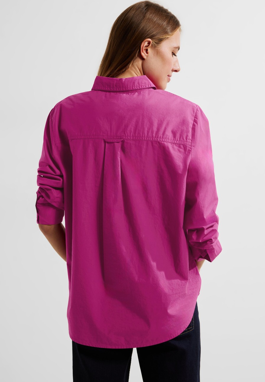 Dames Cecil | Cecil Katoenen Blouse Cool Pink 344156 15095