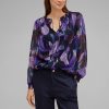 Dames Street One | Street One Chiffon Blouse Lupine Lilac 344287 3518
