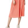 Dames S.Oliver | Qs Plisse Rok Light Orange 2113438 2041