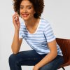 Dames Street One | Street One Linnen Streep Shirt Sphere 317505 23549