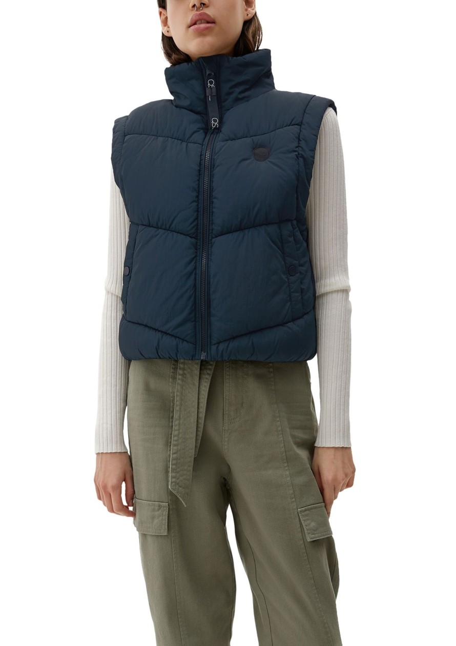 Dames S.Oliver | Qs Bodywarmer Blue Green 2124290 6966