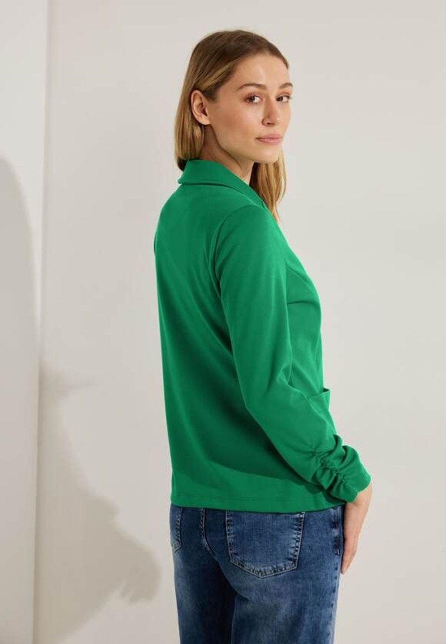 Dames Cecil | Cecil Sweatblazer Easy Green 211960 15069