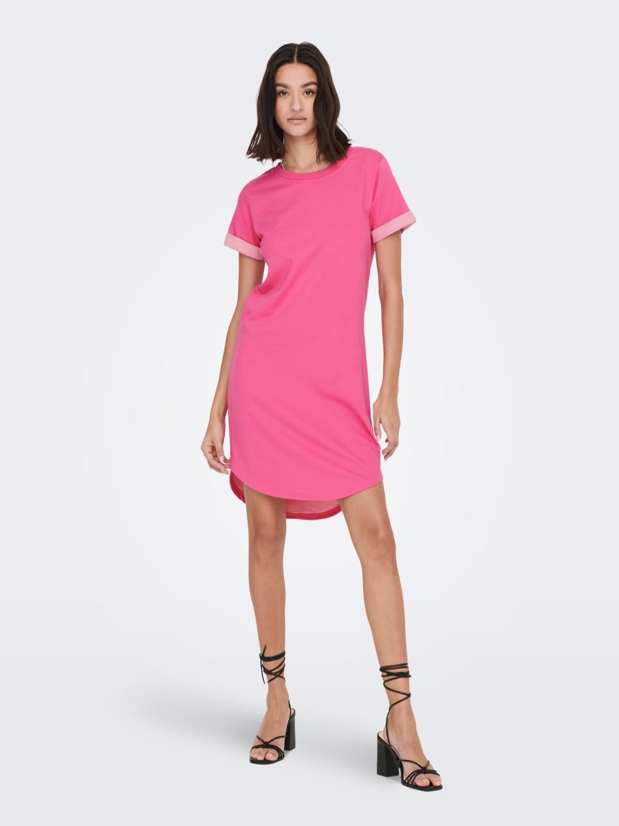 Dames Jacqueline de Yong | Jdy Sweatdress Shocking Pink 15174793