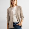 Dames Cecil | Cecil Knopen Vest Hazelnut Melange 253664 15251